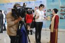 Ms Luu Ha at the interview in opening ceremony of Forum.jpg - 